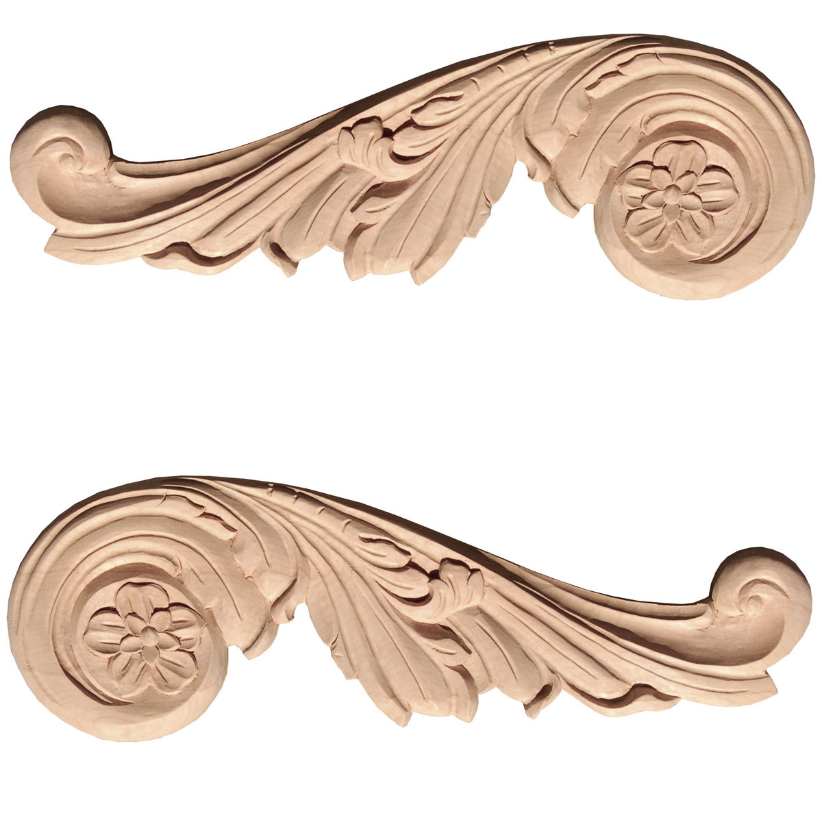 Phoenix Wood Carving - Wood Carvings - Floral Motif Onlays