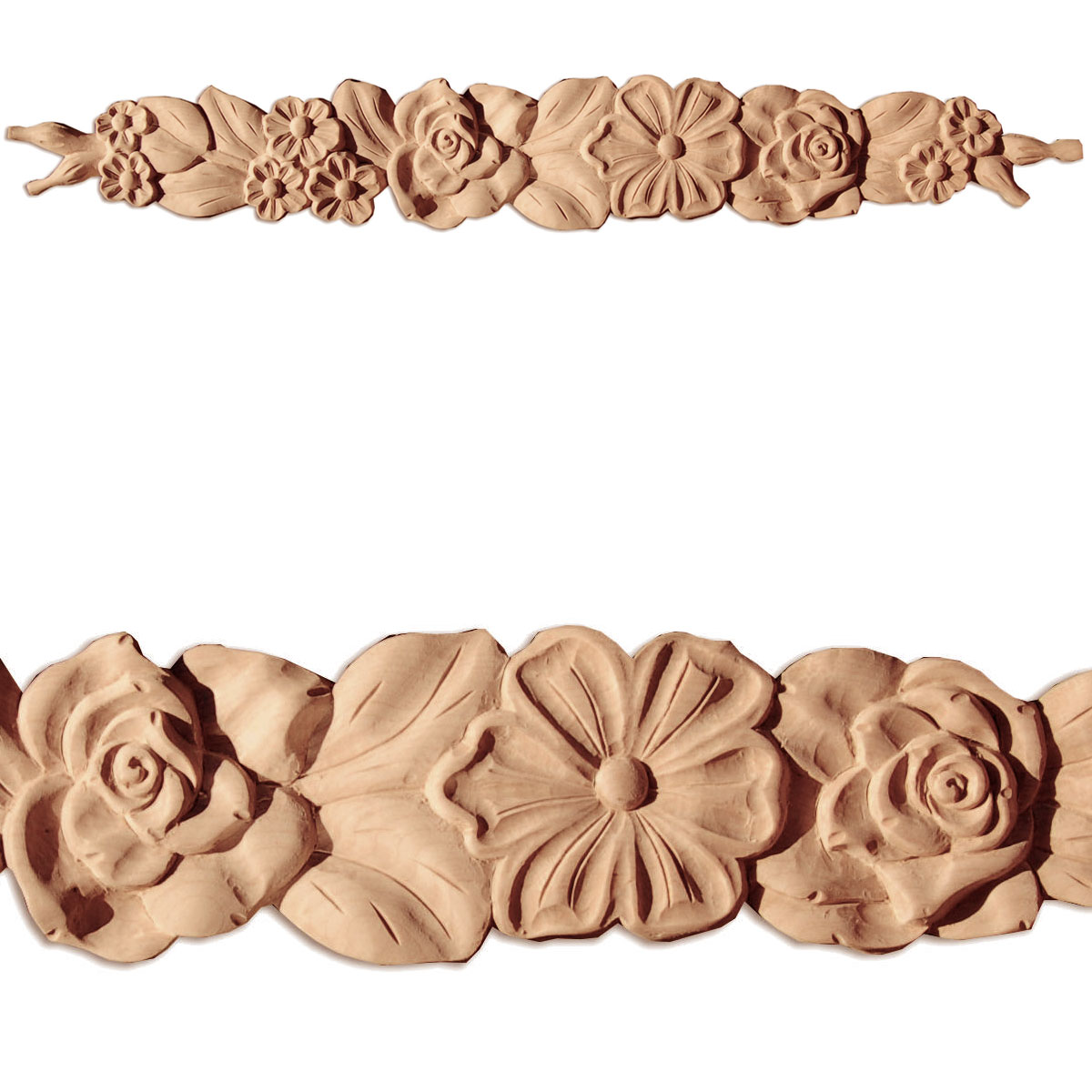 Salinas Wood Carving - Wood Carvings - Floral Motif Onlays
