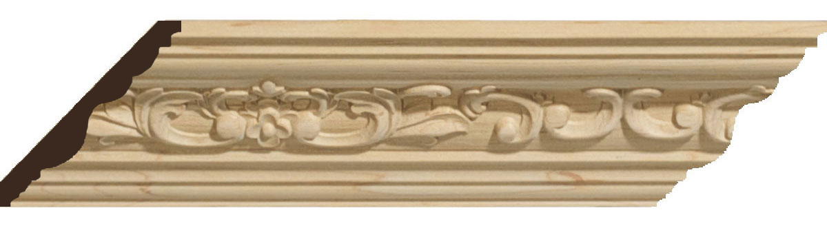 Wood Crown Molding Carved Wood Crown Molding   171051 