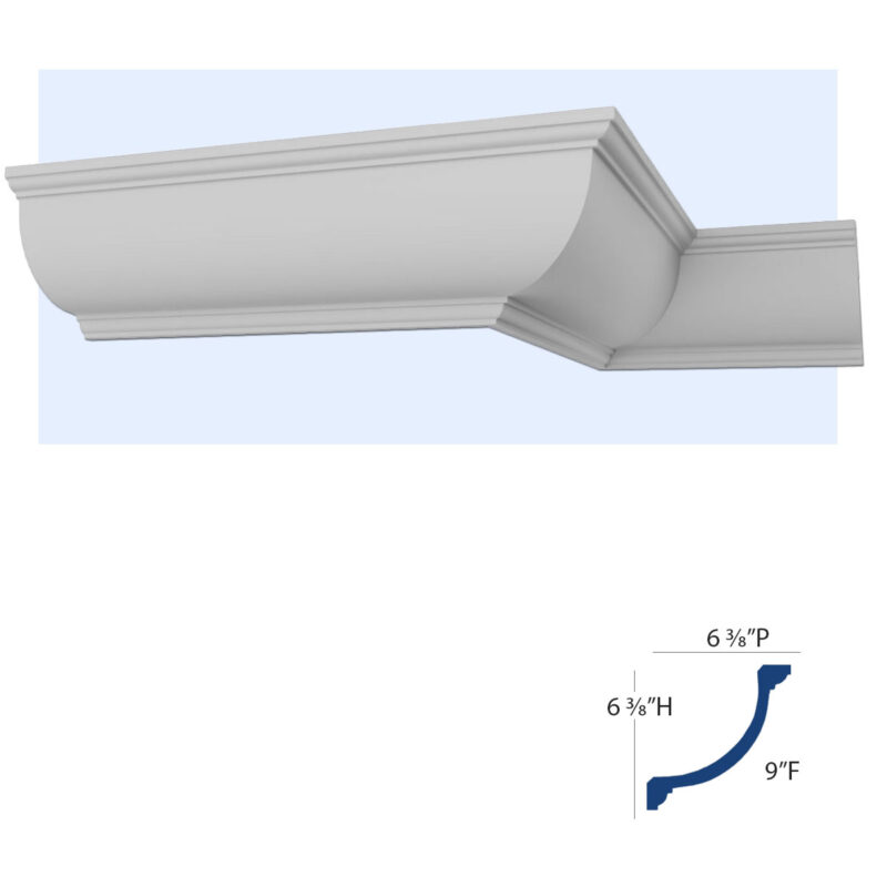 Extra Large Cove Molding - Crown Molding - More Than Moldings