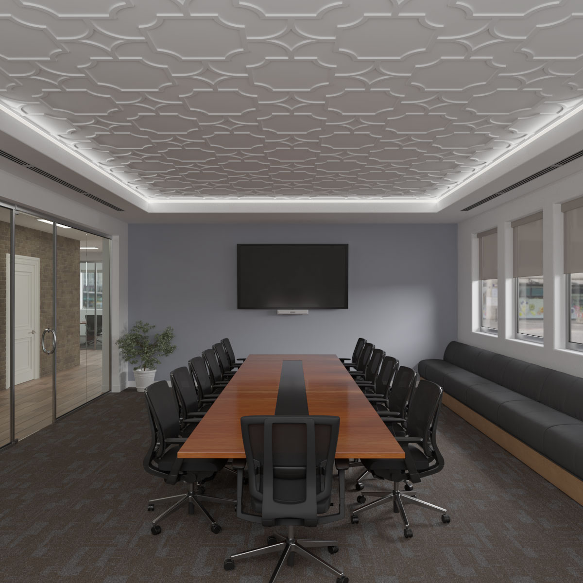 Kaleido Paradox Fretwork Ceiling Panel - More Than Moldings